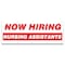 Signmission Now Hiring Nursing Assistants Banner Apply Inside Accepting Application Single Sided B-120-30281 - alternate 1